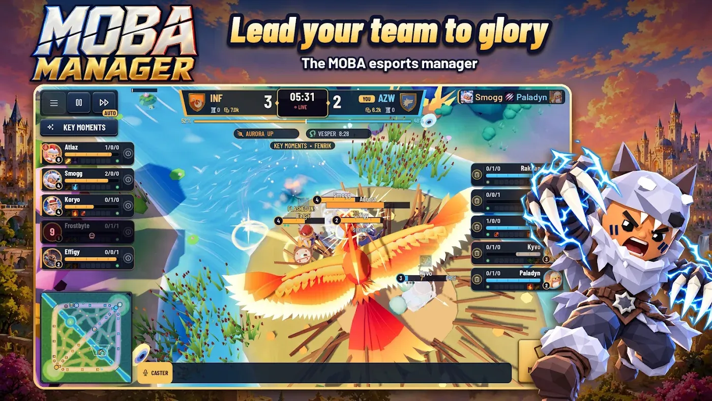 Moba Manager gameplay